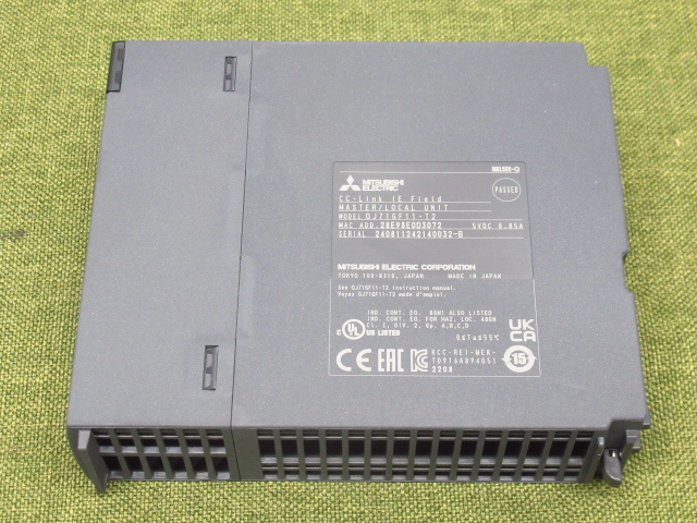 動作未確認 現状品 MITSUBISHI 三菱電機 QJ71GF11-T2 CC-Link IEフィールドネットワーク マスタ局／ローカル局 管理8H0330H-A6