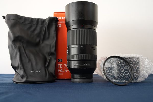 ＜SONY α Eマウントレンズ＞FE 70-300mm F4.5-5.6 G OSS SEL70300G　新品フード付き＜ソニー望遠ズームレンズ＞