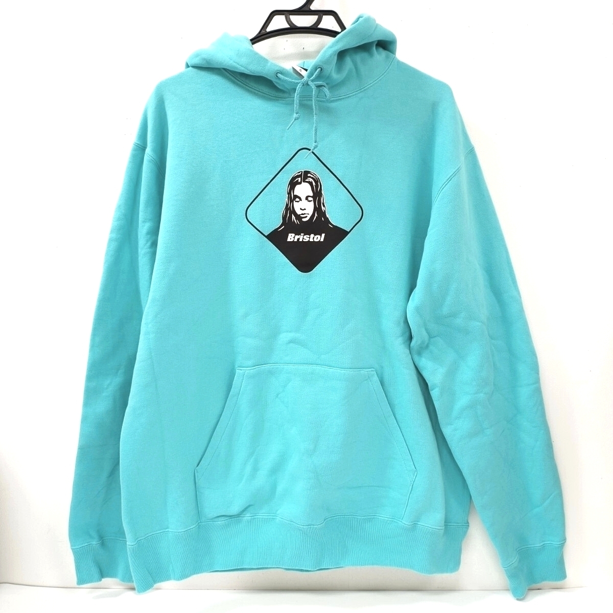 Bristol ブリストル　プルオーバーパーカー　X-girl　コラボ　XL　ティファニーブルー　ライトブルー　F.C.R.B.　F.C.Real Bristol 