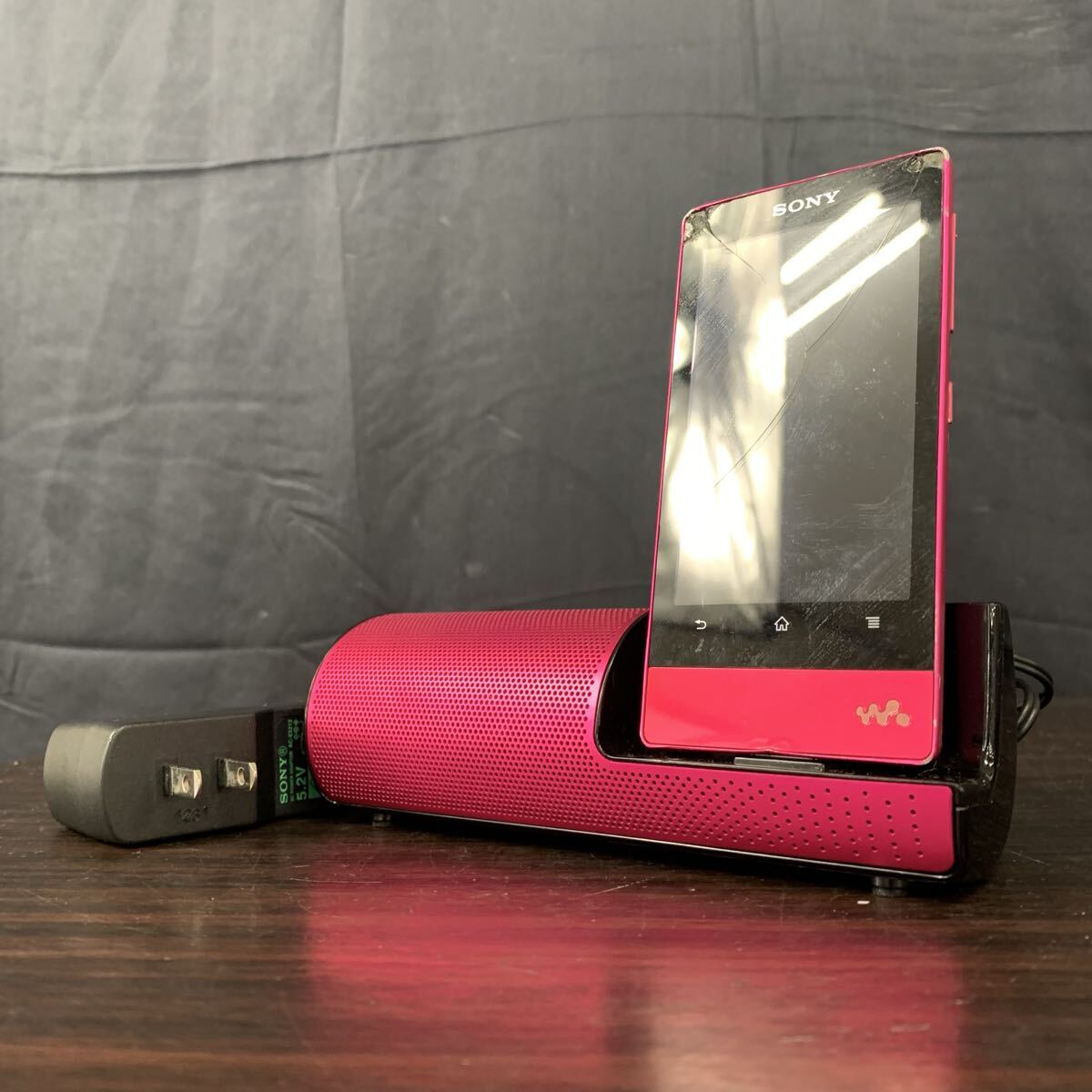 $ SONY ソニー WALKMAN ウォークマン NW-F806 ピンク スピーカー付属 音出し確認済み オーディオ機器 ポータブルプレーヤー DAP