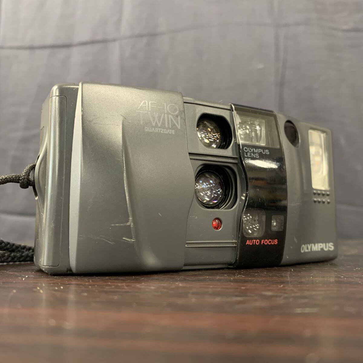 ▲ OLYMPUS オリンパス コンパクトフィルムカメラ AF-10 TWIN QUARTZ DATE 35mm/70mm 簡易動作確認済み
