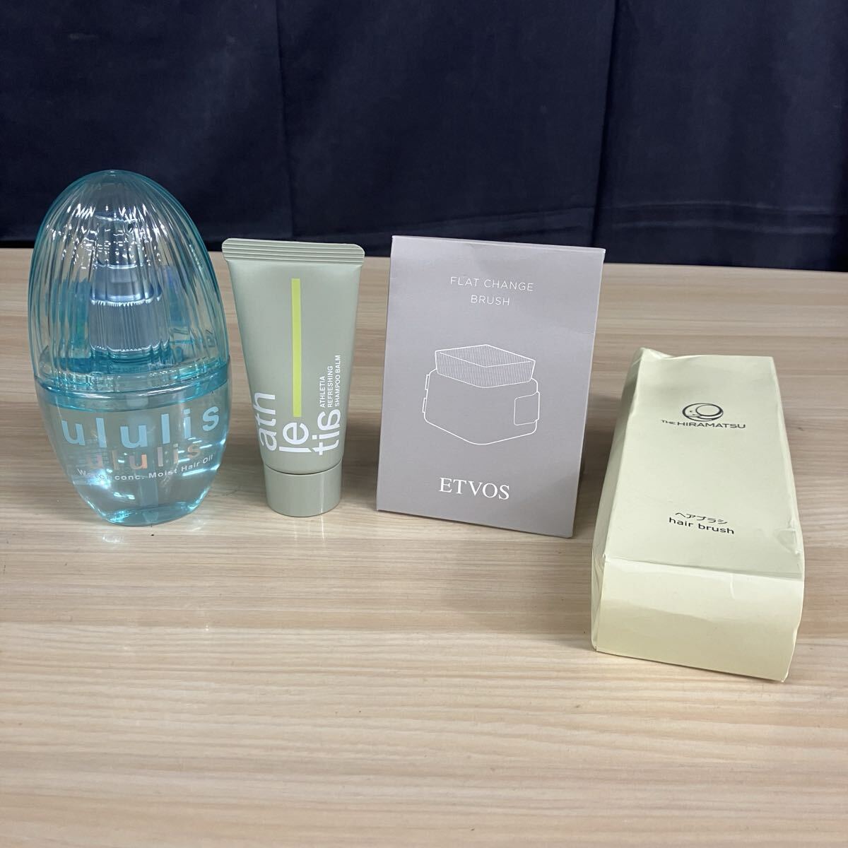 ▲未使用品 ヘアケア用品まとめ ululis ヘアオイル ATHLETIA シャンプーバーム エトヴォス フラットチェンジブラシ HIRAMATSU ヘアブラシ