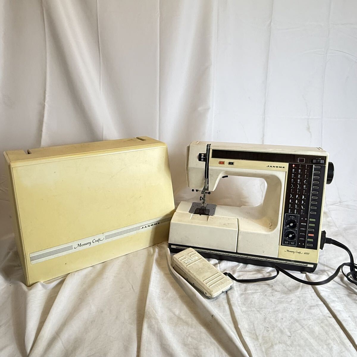 JANOME ジャノメ Memory Craft 6000 メモリークラフト ミシン コンピューターミシン ハンドクラフト 手工芸 裁縫　通電確認のみ　