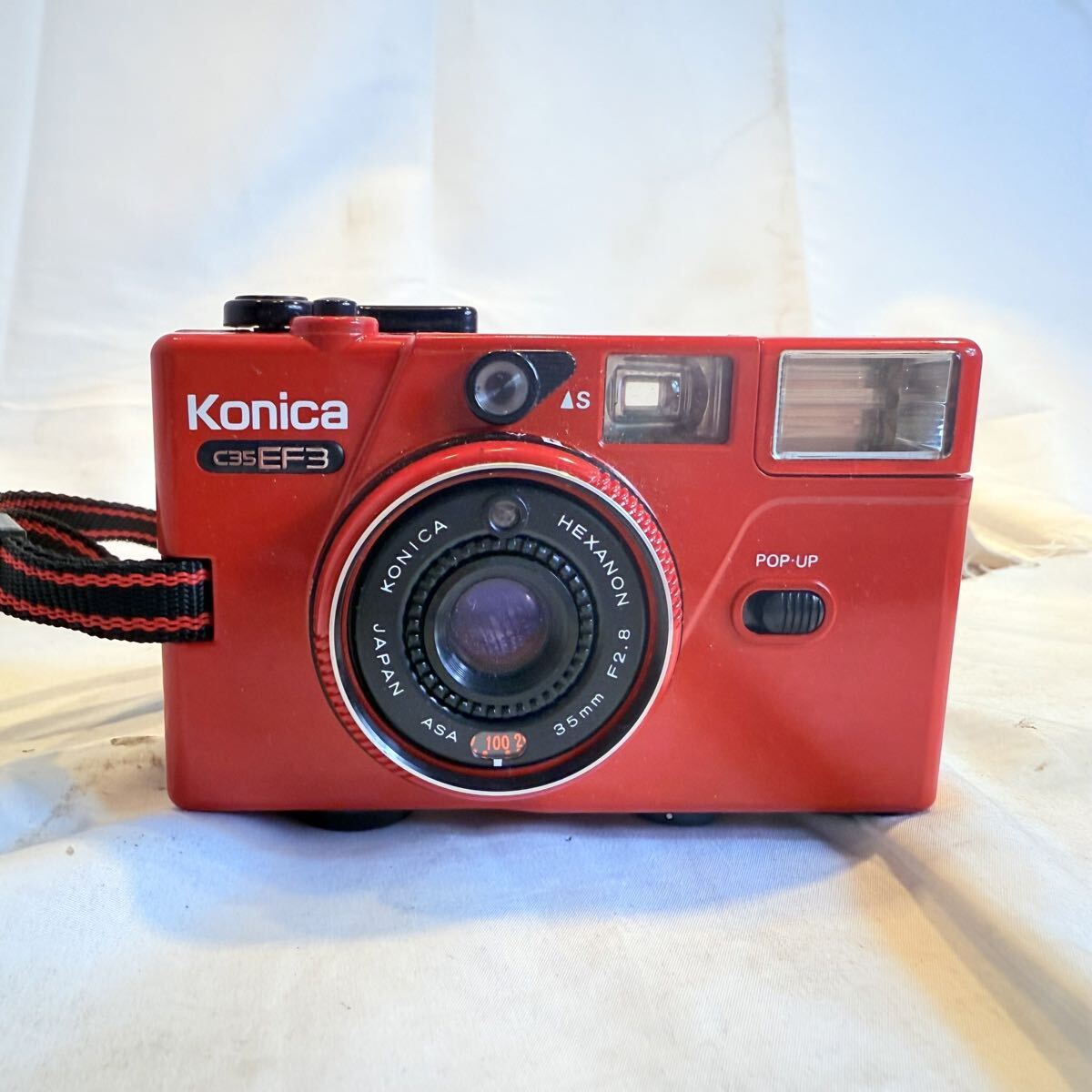 Konica コニカ C35 EF3 HEXANON 35mm F2.8 コンパクトフィルムカメラ ジャンク