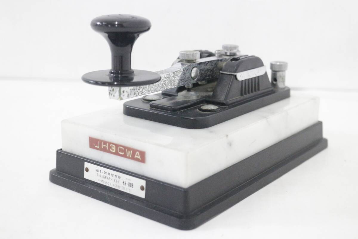 現状品 ハイモンド HK-808 縦振り 電鍵 モールス信号機 HIMOUND アマチュア 無線機 ITYHPQA1226O-D-F03-byebye