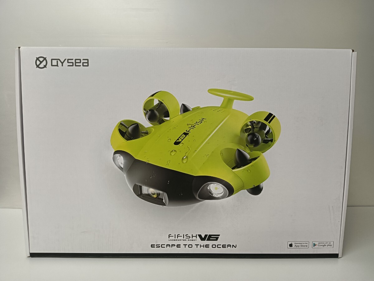 【未使用】4K UHDカメラ搭載/水中ドローン/FIFISH V6/ファイフィッシュ/最大4時間の長時間稼働可能/カメラ付/水中撮影/VRゴーグル 