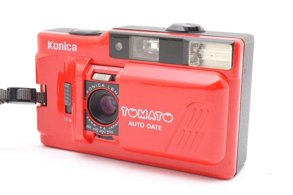 V021069★コニカ konica TOMATO auto date レッド