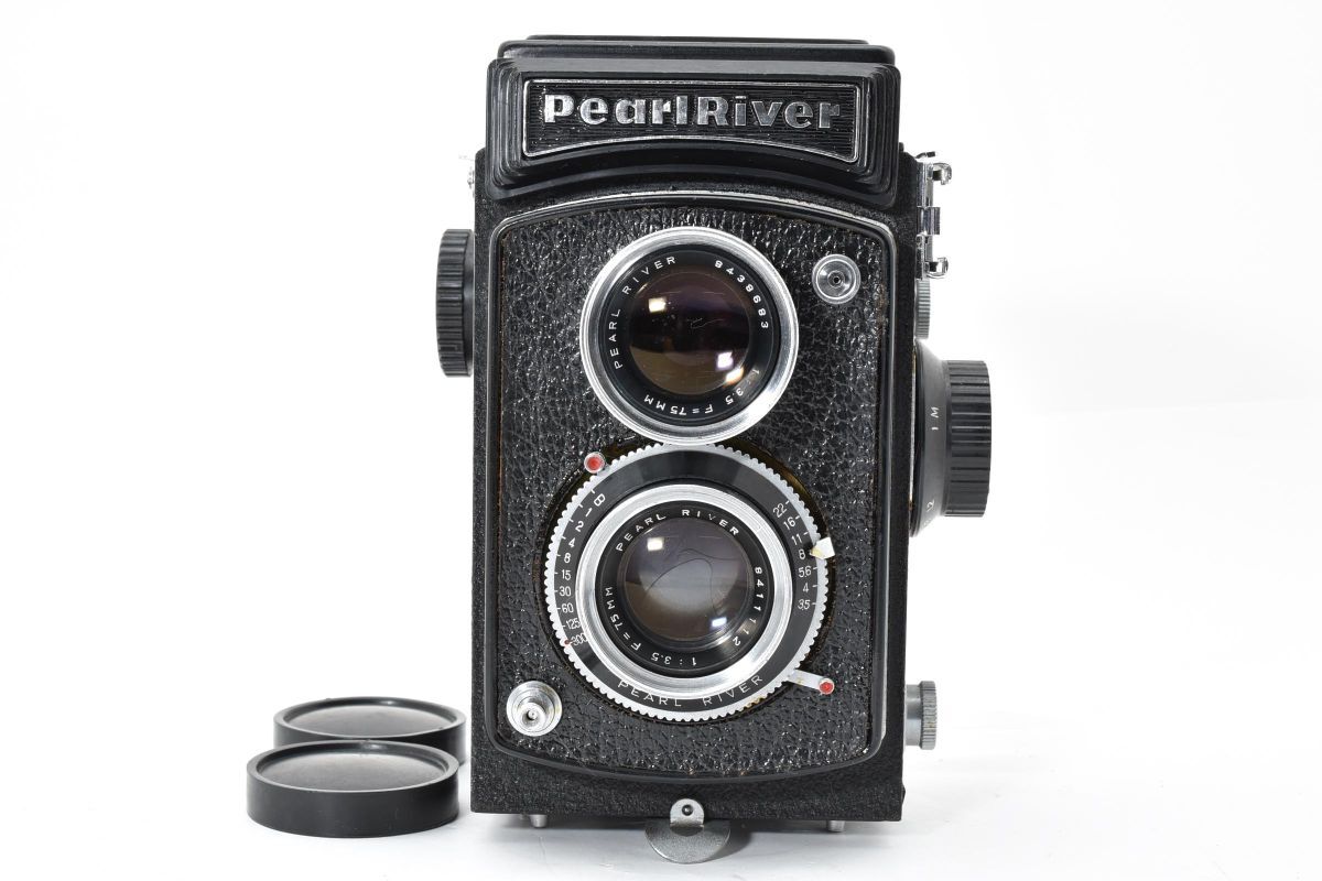 IK030292★PearlRiver 75mm F3.5 二眼レフ