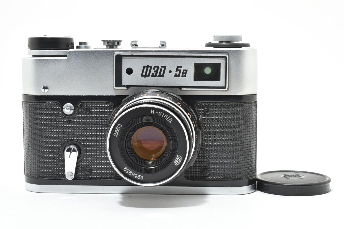 IK030283★フェド　FED 5B レンジファインダー インダスター 61L/D 53mm F2.8 レンズセット