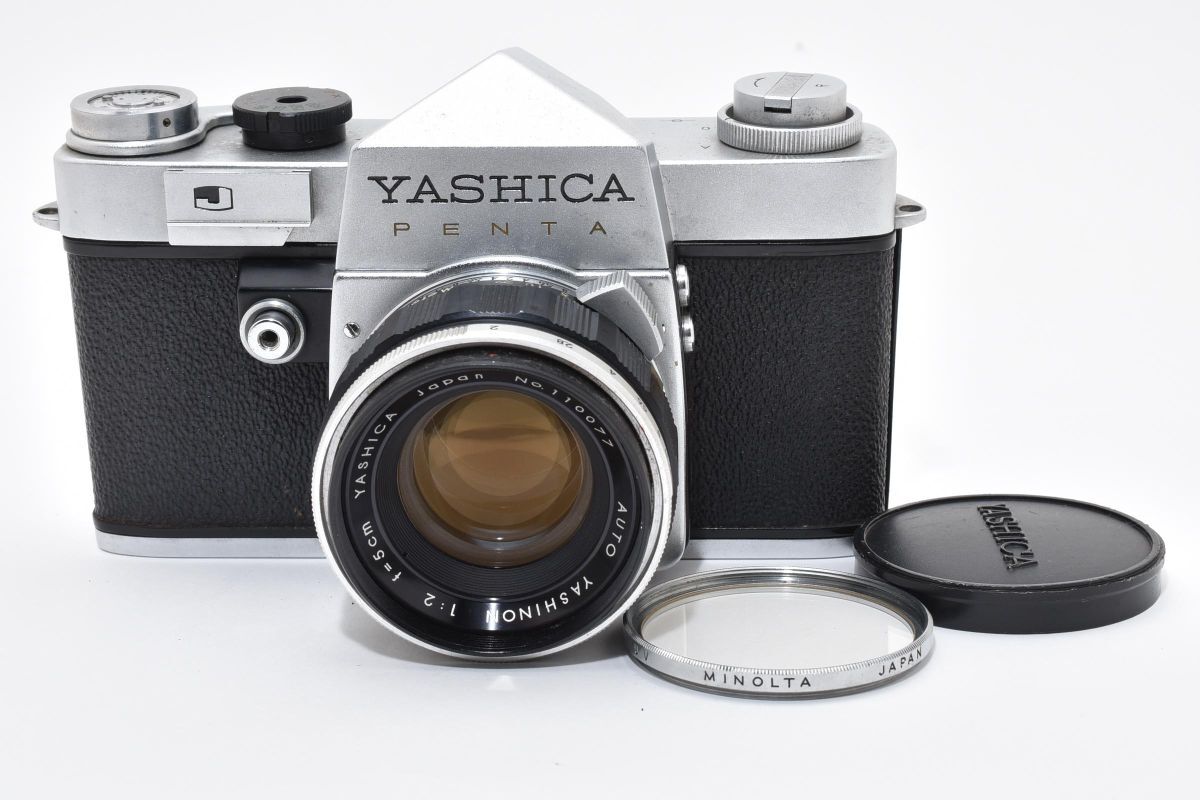 IK030171★ヤシカ YASHICA PENTA auto yashinon 5cm F2 レンズセット