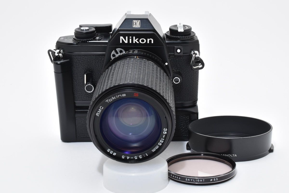 IK030168★ニコン Nikon EM ブラック ボディ RMC Tokina 35-135mm F3.5-4.5