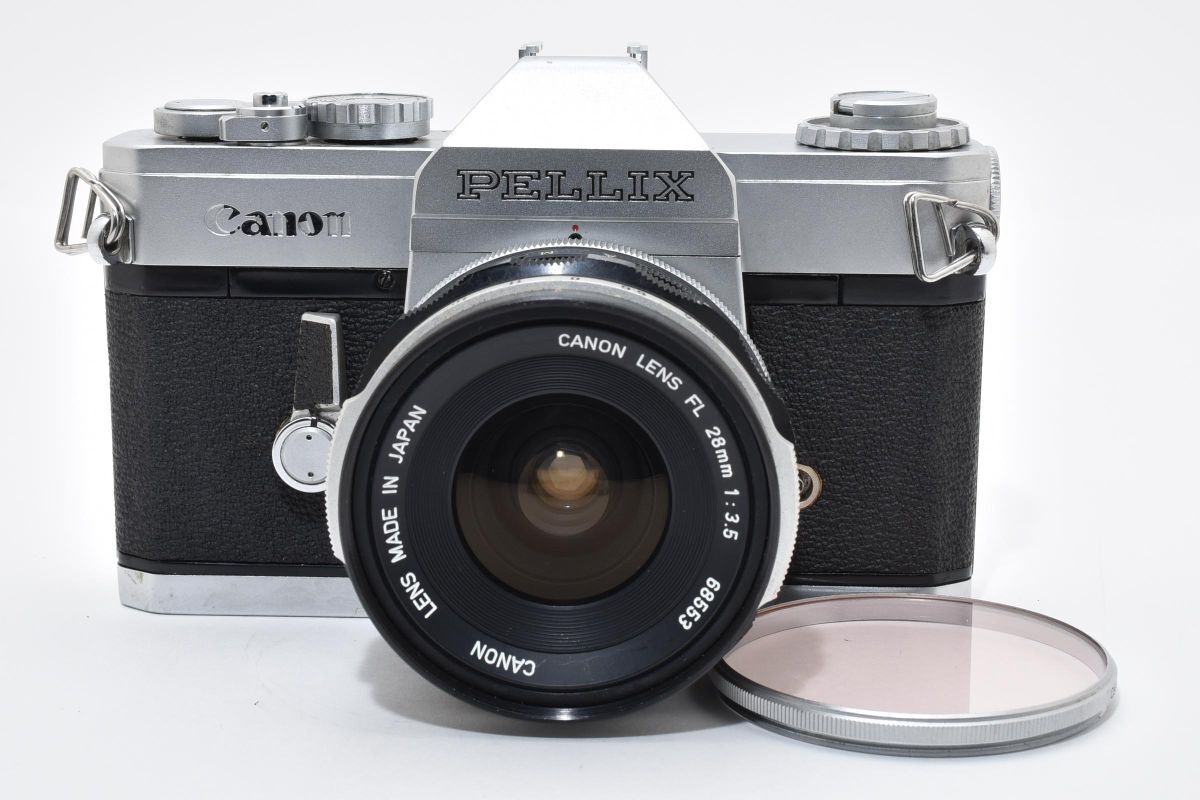 IK030181★キャノン Canon PELLIX FL 28mm F3.5 レンズセット
