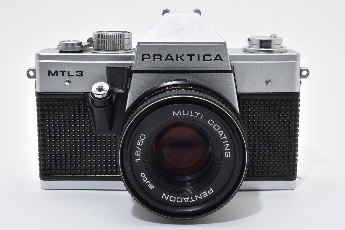IK030177★PRAKTICA MTL3 pentacon auto 50mm F1.8 レンズセット