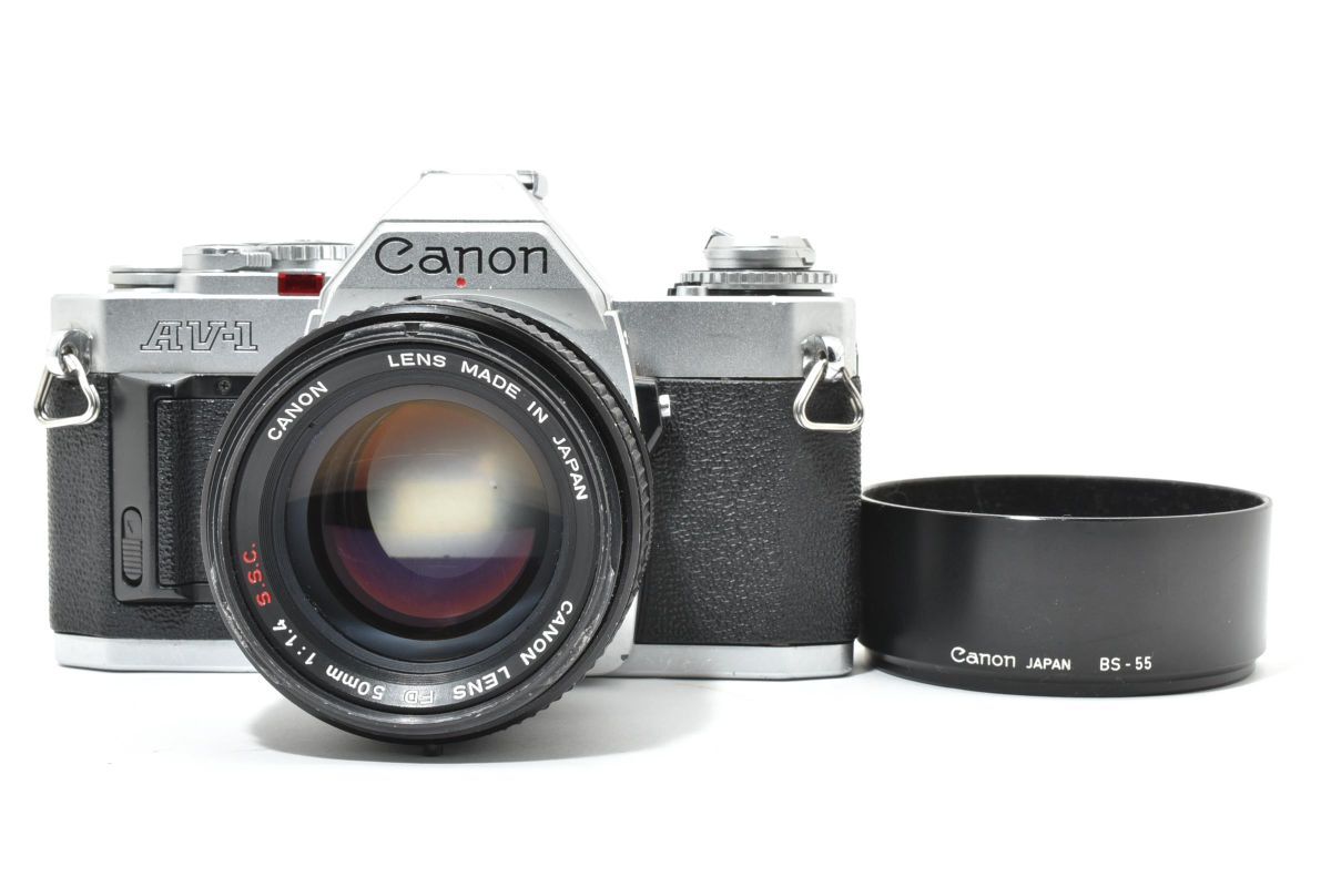 IK030256★キャノン Canon AV-1 シルバー FD 50mm F1.4 レンズセット