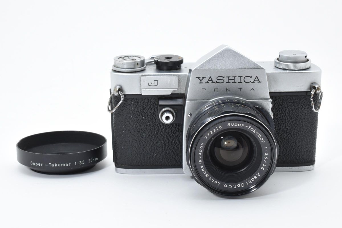 IK030377★ヤシカ YASHICA PENTA J ボディ Asahi super takumar 35mm F3.5 レンズセット