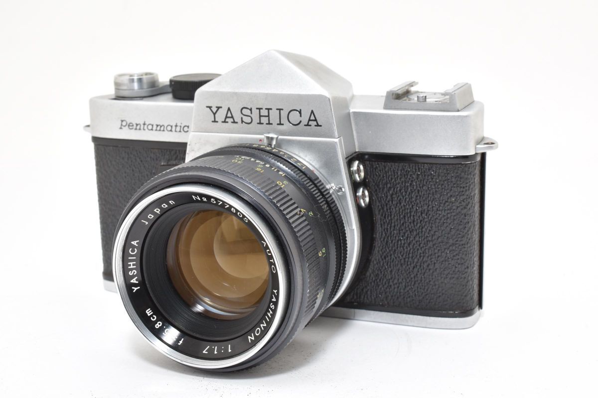 IK030386★ヤシカ YASHICA pentamatic ii auto yashinon 5.8cm F1.7 レンズセット