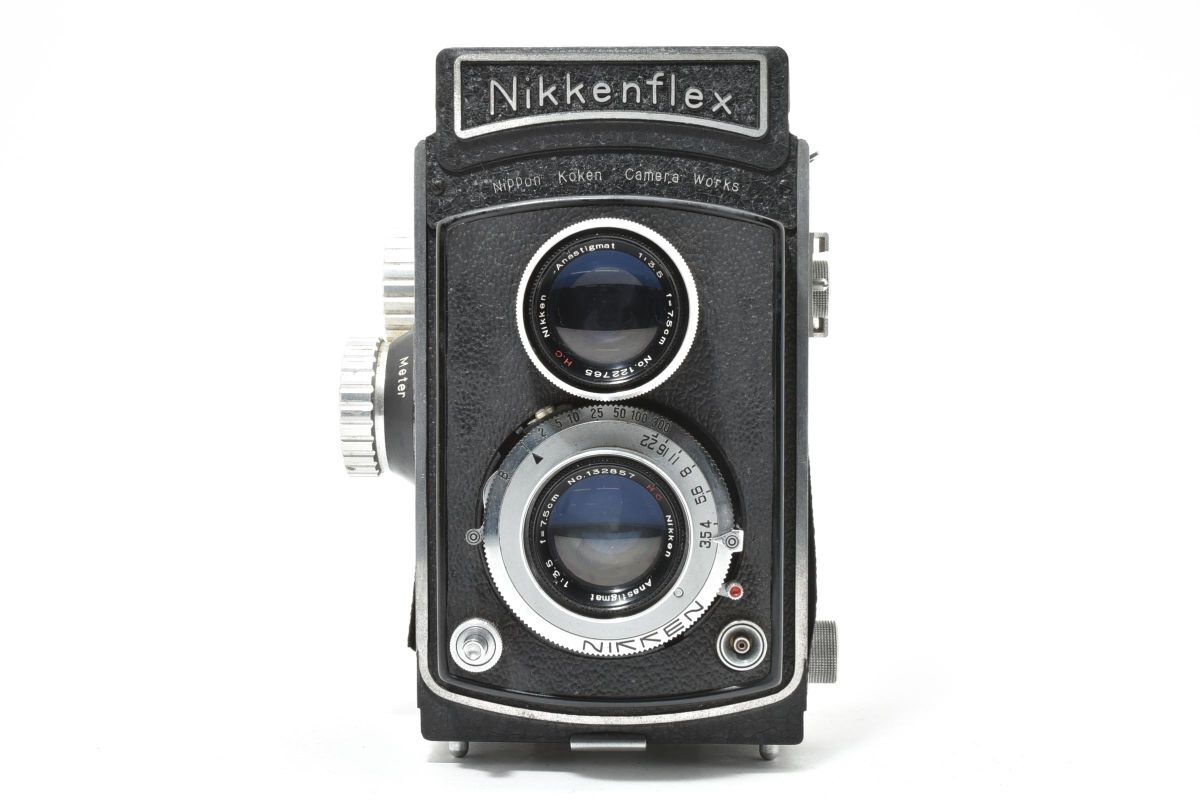IK030397★Nikkenflex anastigmat 7.5cm F3.5 二眼レフ