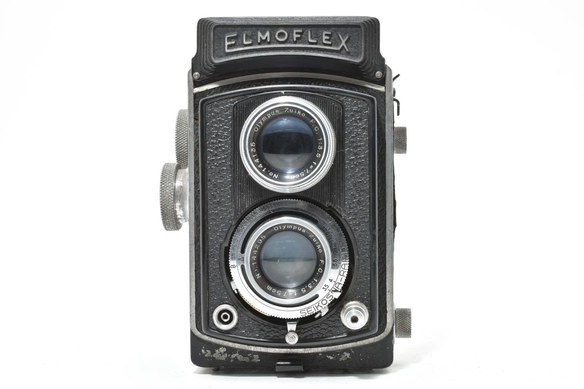 IK030402★エルモフレックス ELMOFLEX zuiko 7.5cm F3.5 二眼レフ