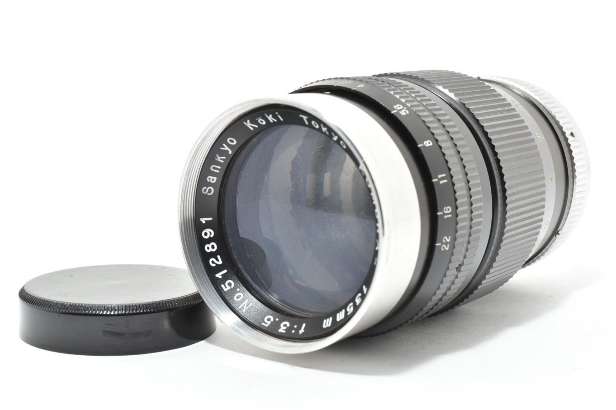 IK030408★サンキョーSankyo koki komura 135mm F3.5 Lマウント