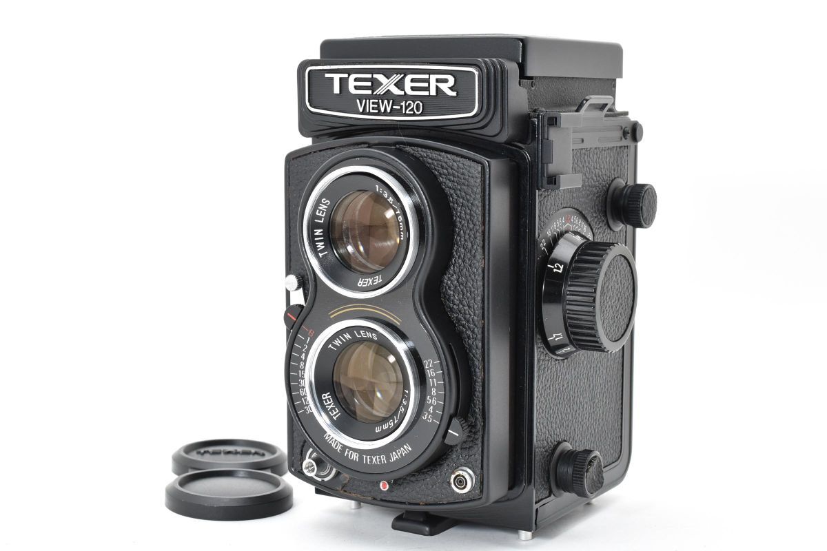 IK030116★TEXER VIEW-120 75mm F3.5 二眼レフ