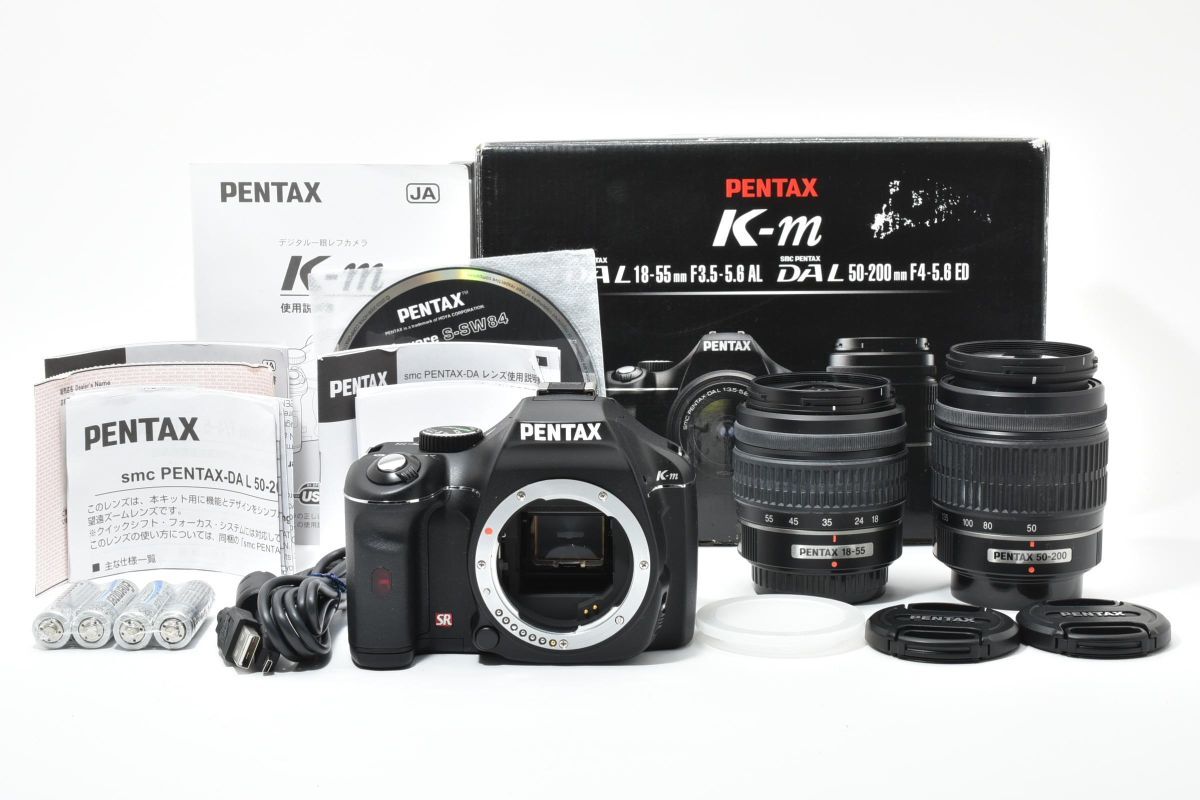 IK030149★ペンタックス PENTAX k-m ダブルズームキット