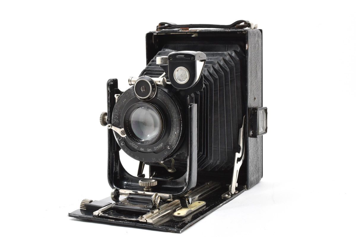 AB0099★Ica Dresden　13.5cm F4.5 Doppel-Anastigmat Litonar 蛇腹カメラ