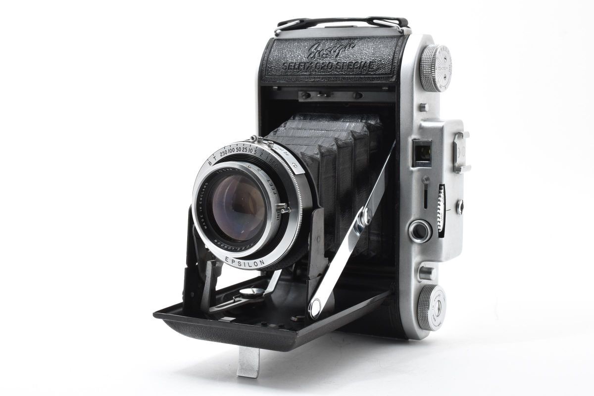 AB0102★ENSIGN SELFIX 820 SPECIAL xpres 105mm F3.8 蛇腹カメラ