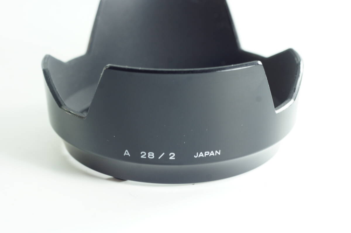 PH2群『キレイ』MINOLTA A 28／2 AF 28mm F2 ミノルタ レンズフード LENS HOOD SHADE
