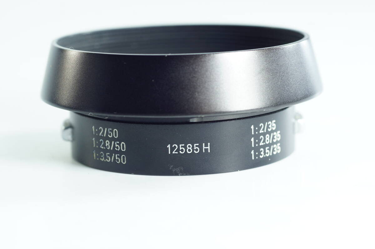 PHmini-04『おおむねキレイ』LEITZ WETZLAR GERMANY 12585H ライカ M50mmF2、F2.8、F3.5、M35mmF2、F2.8、F3.5用 メタルフード