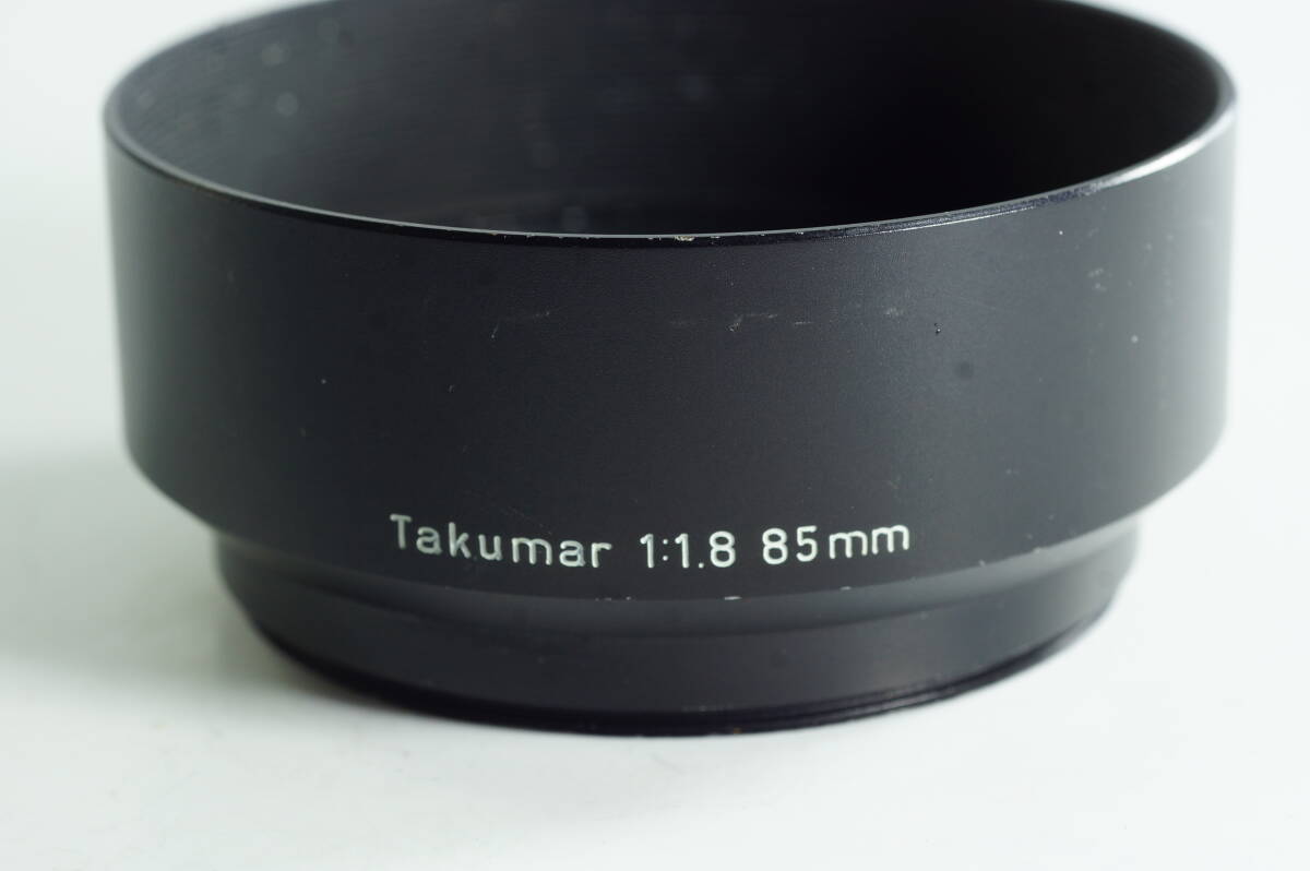 PH3群『おおむねキレイ』TAKUMAR 85mm F1.8 Takumar 85mm F1.8用 PENTAX M42マウント アサヒペンタックス 金属製レンズフード HOOD SHADE