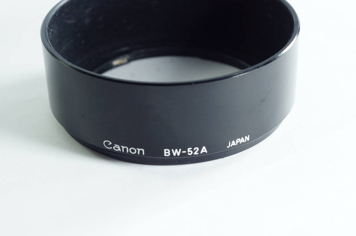 PHmini-02『並品』 CANON BW-52A NewFD 35mm F2 NewFD 35mm F2.8 NewFD 50mm F3.5 Macro レンズフード LENS HOOD SHADE