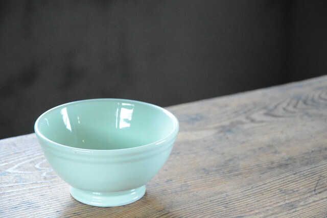 NO.076 古いカフェオレボウル 未使用品 検索用語→A昭和レトロポップ花柄アンティークヴィンテージ古道具カフェボウル