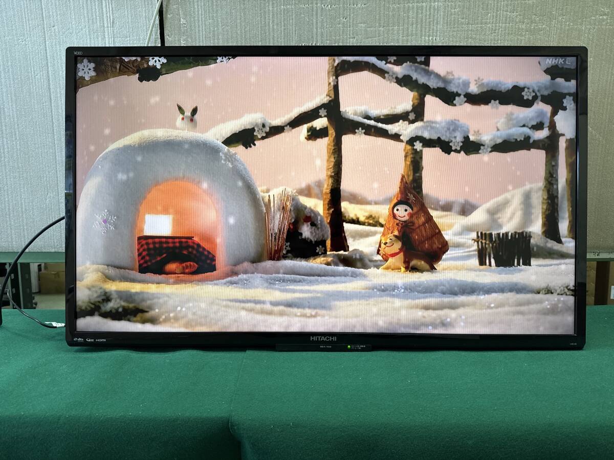 日立 40型 Wooo 液晶テレビ L40-A5（スタンド無し） 2017年製 HDMI ダブルチューナー 動作確認済【SL358】