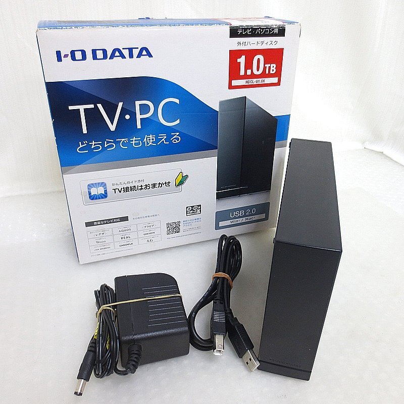 PK30405R★I-O DATA★外付けHDD 1TB★HDCL-U1.0K★中古動作品 使用1時間
