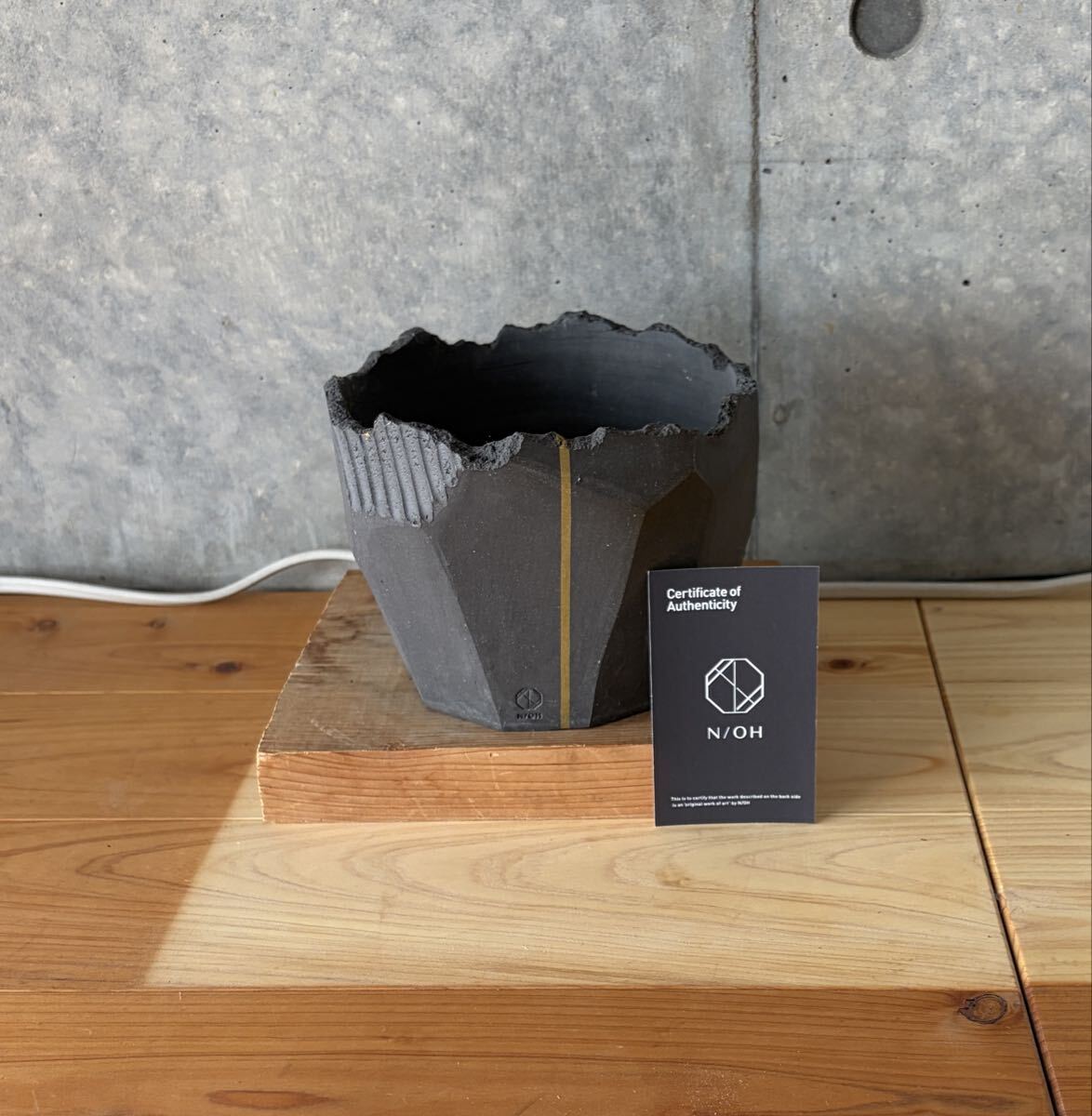 N/OH [ノウ] / 澪標 MIOTUKUSHI / Rich Black + Gold Line / S (4.5号)