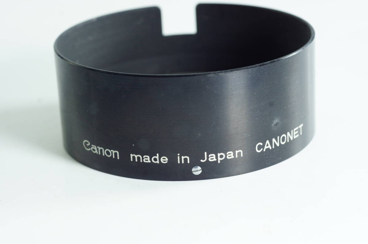 小 MINI-01『並品』 Canon CANONET キャノン キャノネット用 メタルフード LENS HOOD SHADE