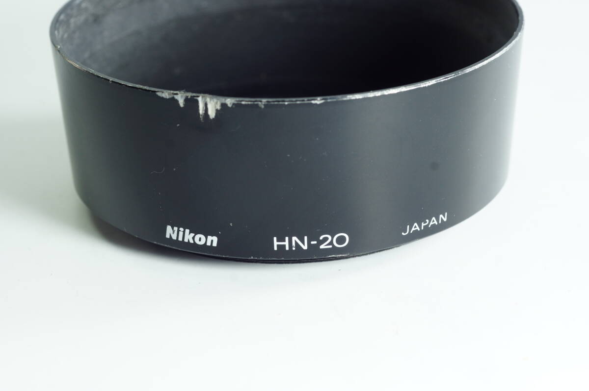 影亜『並品』 Nikon HN-20 Ai 85mm F1.4S TC-E3ED 72mm ネジ込み式 ニコン アルミフード LENS HOOD SHADE