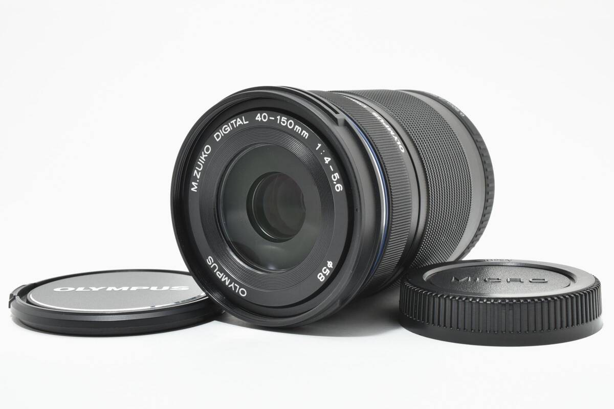 ★美品★ OLYMPUS オリンパス M.ZUIKO DIGITAL 40-150ｍｍ F4-5.6 R ED MSC ブラック 望遠ズームレンズ マイクロフォーサーズ ＃3962