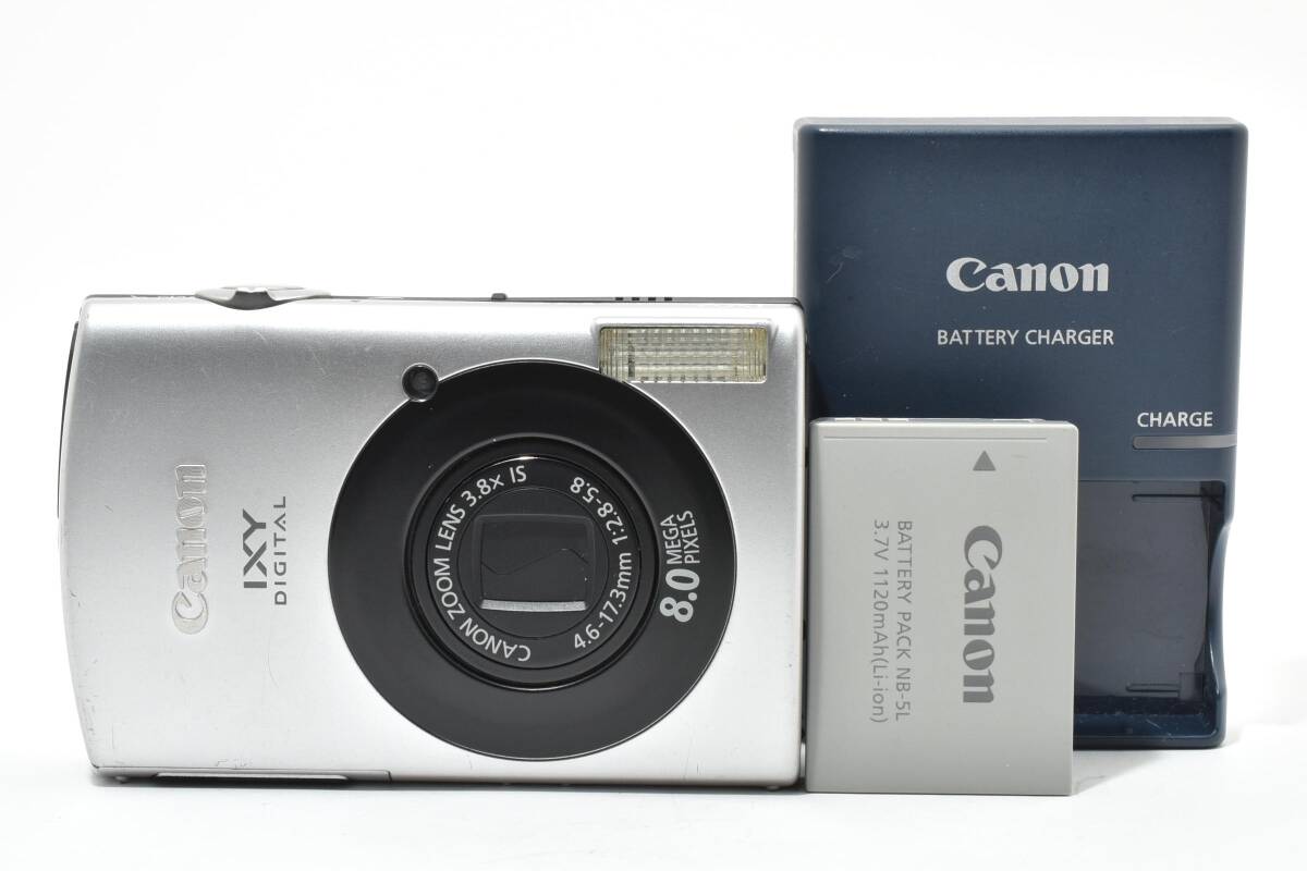 ★実用良品★ Canon キャノン IXY DIGITAL 910 IS PC1249 シルバー イクシーデジタル コンパクトデジタルカメラ ＃3977