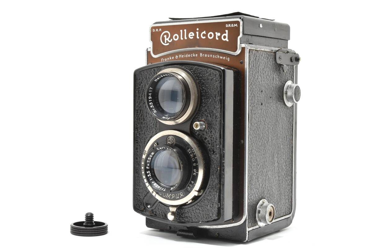 ★希少品★ Rollei ローライ ROLLEICORD II型 / Carl Zeiss Triotar 75mm F4.5 ローライコード 二眼レフ フィルムカメラ 現状品 ＃3996
