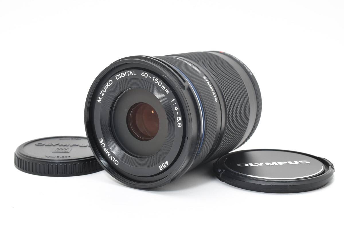 ★良品★ OLYMPUS オリンパス M.ZUIKO DIGITAL 40-150mm F4-5.6 R ED MSC ブラック 標準望遠ズームレンズ ＃4020