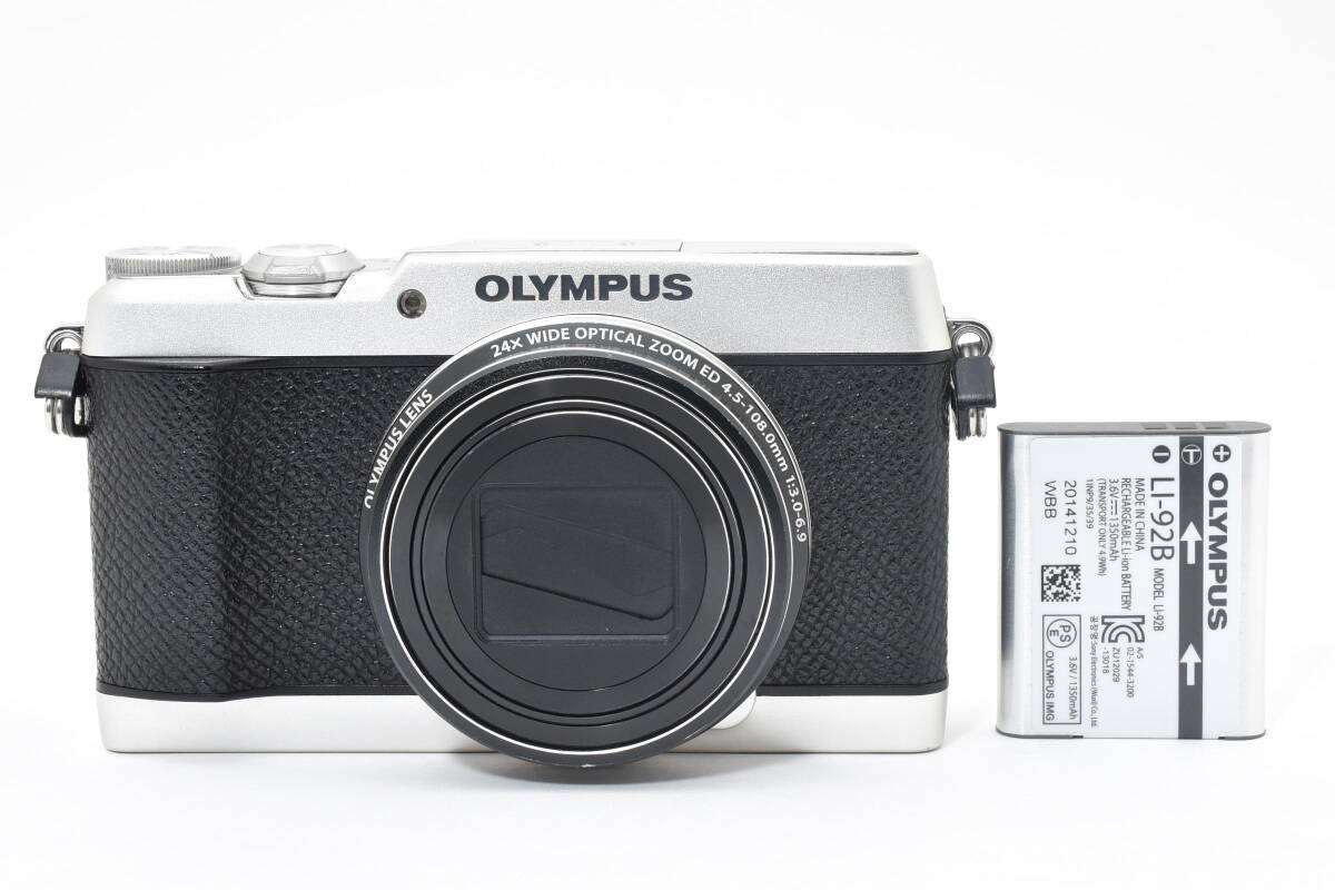 ★実用良品★ OLYMPUS オリンパス STYLUS SH-2 OPTICAL 5-AXIS IS シルバー コンパクトデジタルカメラ コンデジ ＃4024