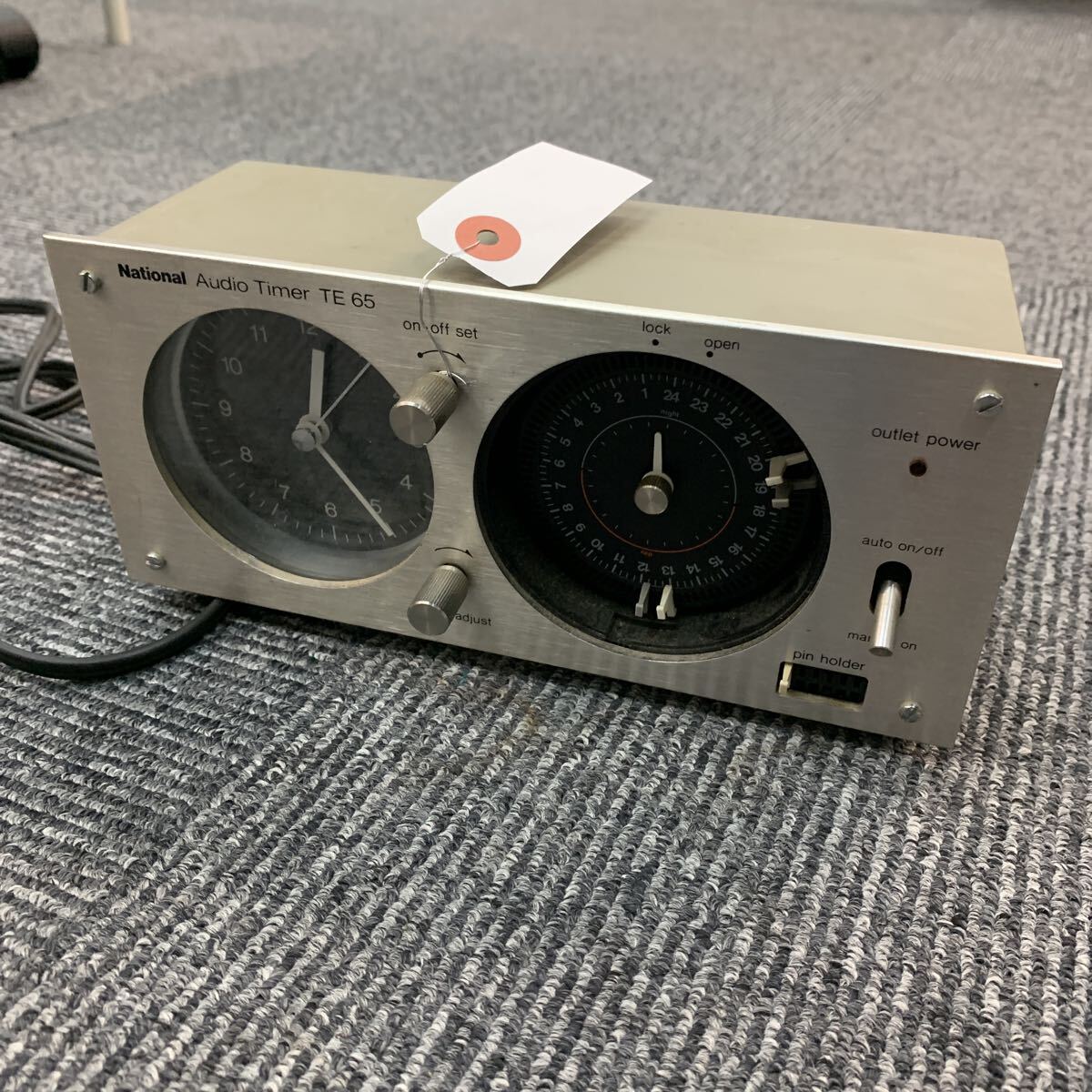 455 National ナショナル オーディオタイマー TE65 昭和レトロ Timer オーディオタイマー61 Audio レトロ 動作未確認現状