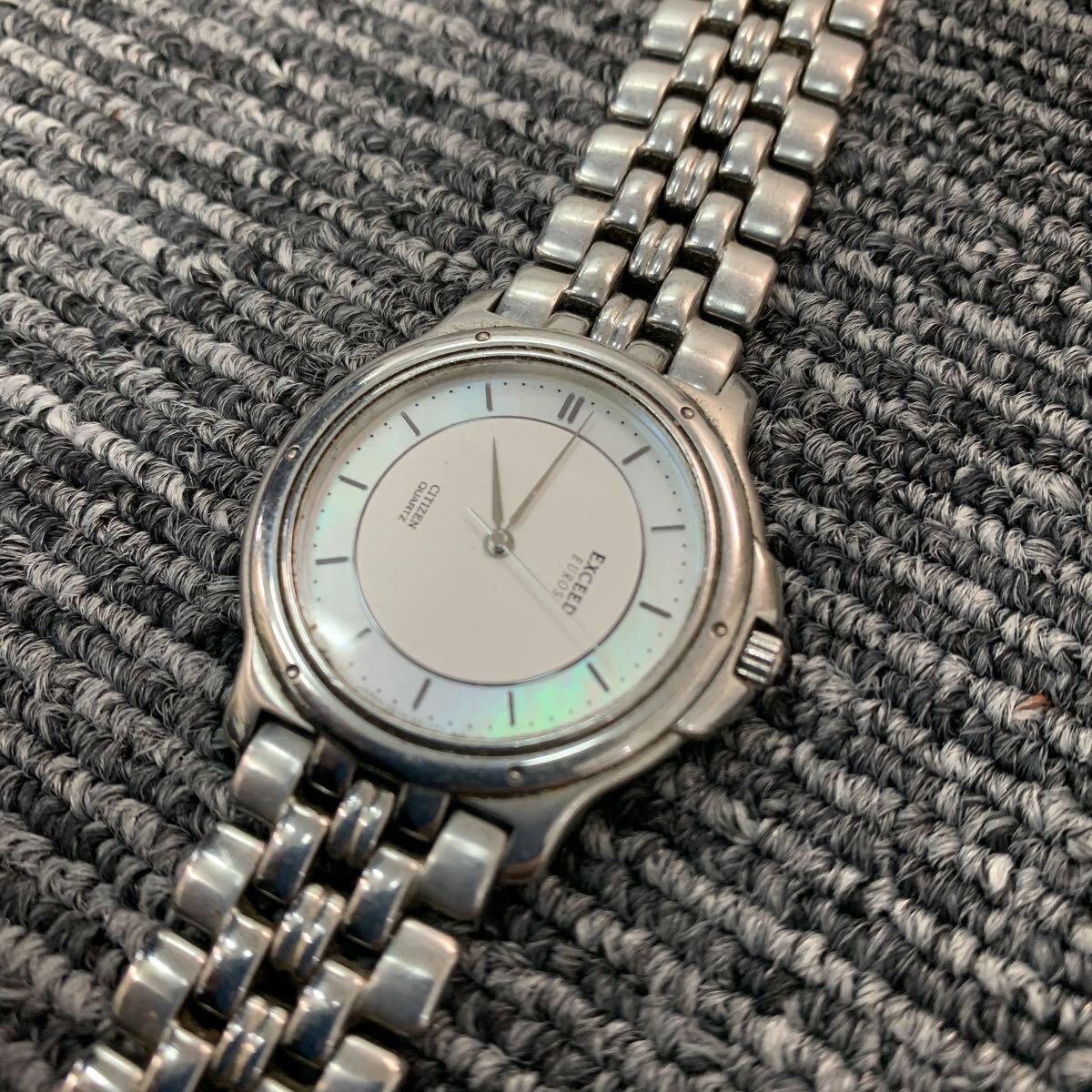 475 CITIZEN シチズン　腕時計 クォーツ シルバー クオーツ ラウンド exceed エクシード　EUROS 5639-f61061