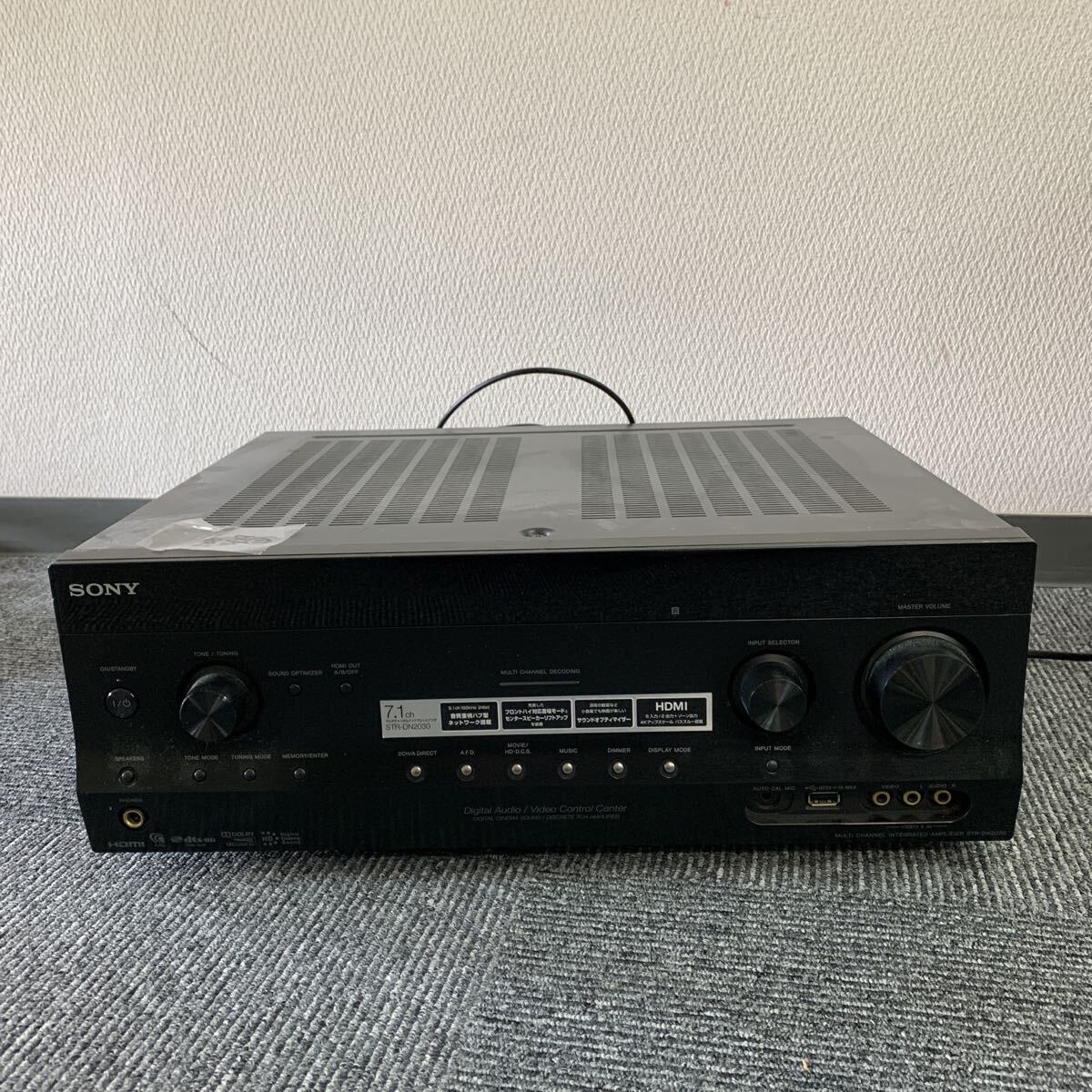 508 SONY ソニー AMPLIFIER AVアンプ INTEGRATED 電源オン STEREO AV オーディオ機器 アンプ STR-DN2030 通電確認