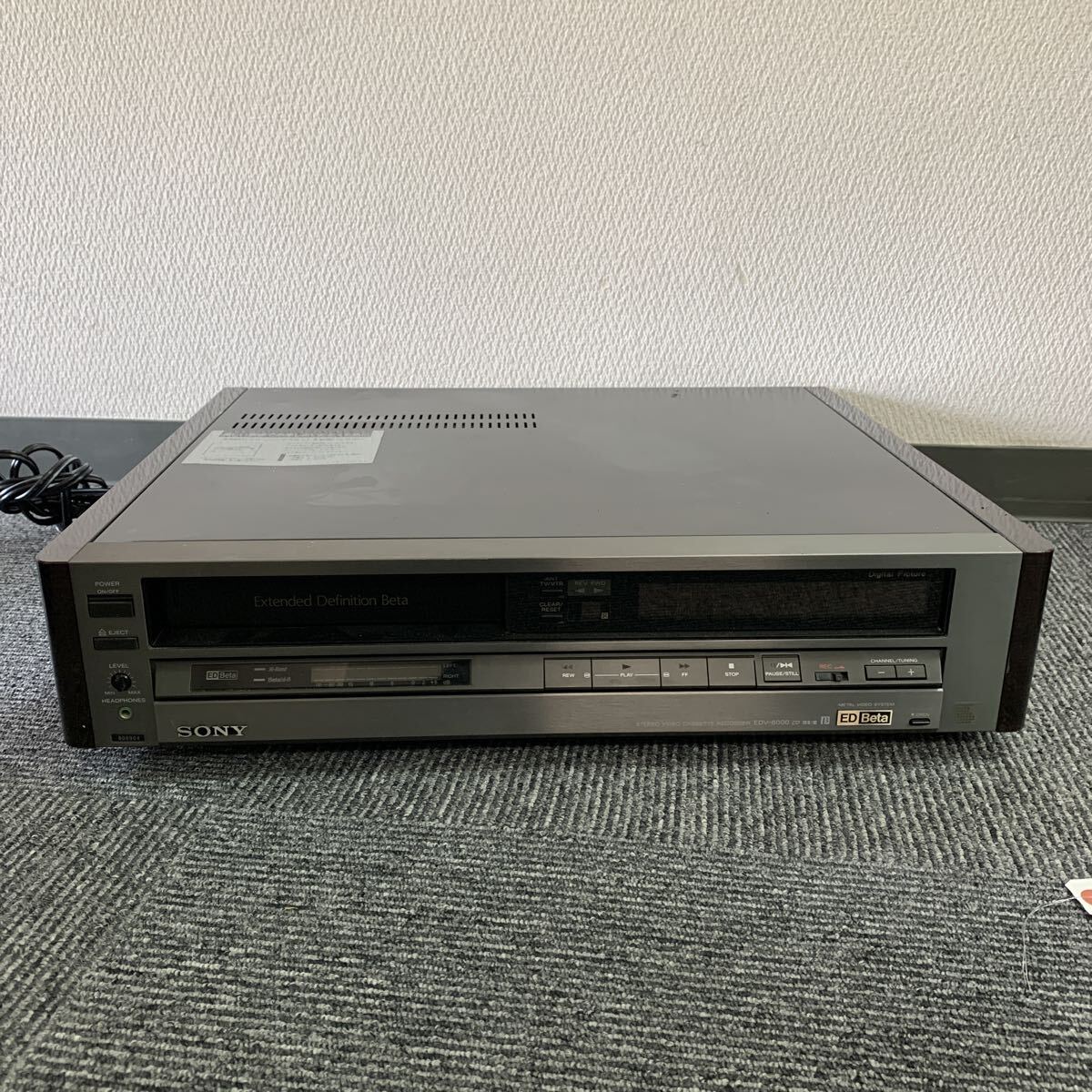506 SONY ソニー ビデオデッキ ビデオカセットレコーダー EDV-6000 EDベータ ED-Beta VIDEO CASSETTE 現状