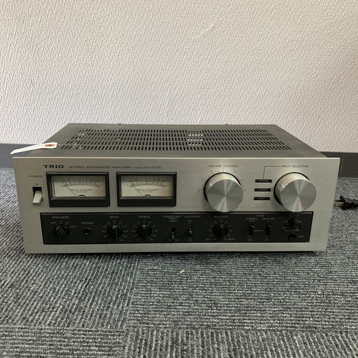 503 TRIO トリオ STEREO プリメインアンプ オーディオ機器 電源オン TUNER KA-4700 現状