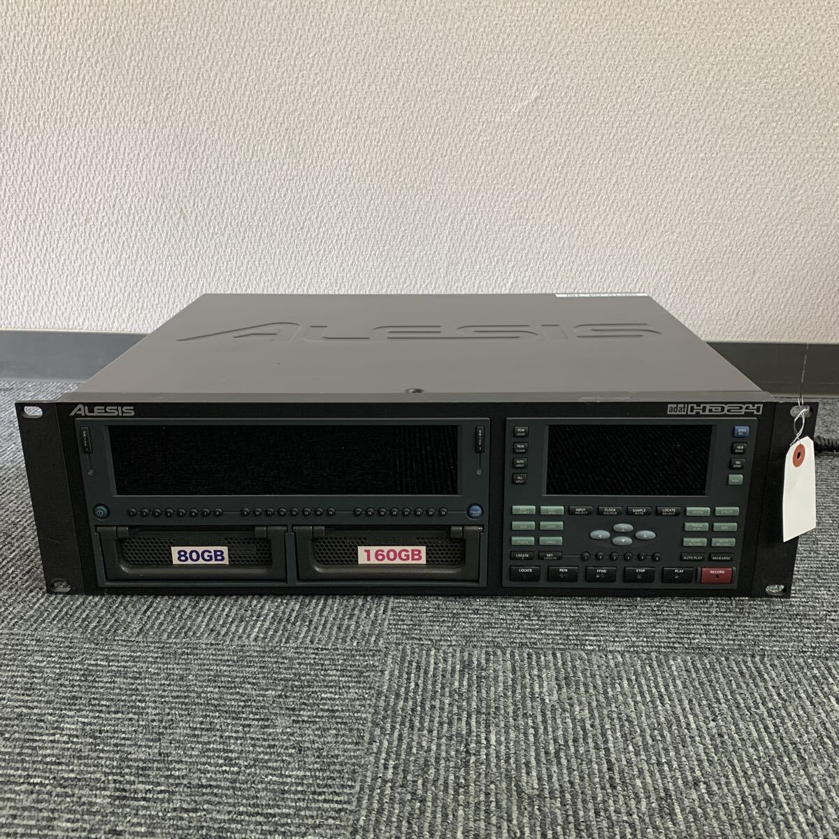 501 ADAT カセットデッキ STEREO CASSETTE TAPE G HD24 現状 通電のみ