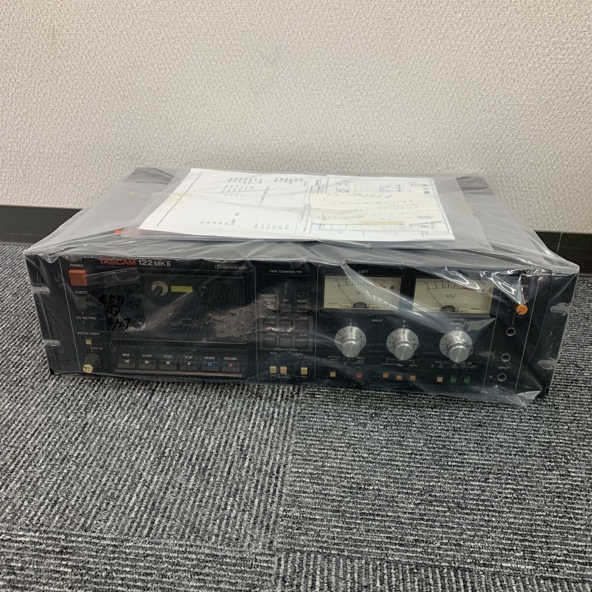 511 TASCAM タスカム STEREO DECK オーディオ機器 CASSETTE TAPE カセットデッキ 122 MKⅡ 通電のみ動作未確認現状