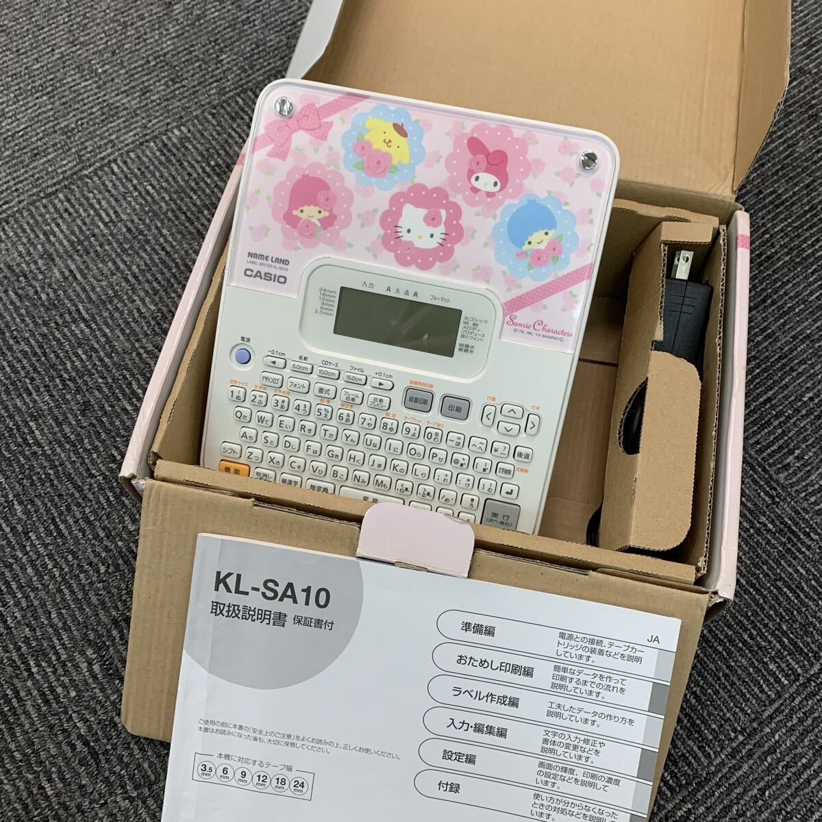 6589 CASIO カシオ ネームランド NAME LAND KL-SA10 サンリオモデル ラベルライター テプラ